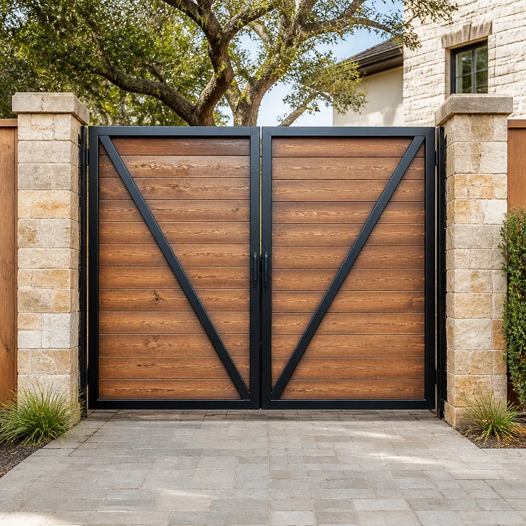 Wood & steel frame